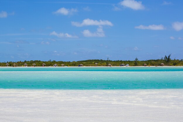 Tropical beach in Cayo Largo Paraiso beach. Cuba