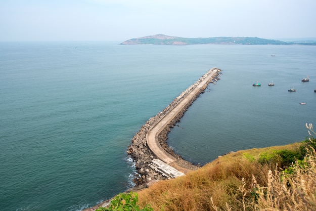 Sea view from Bhagwati fort, Ratnagiri