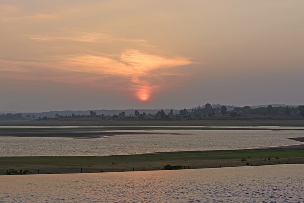 Sunset over the Kabini River