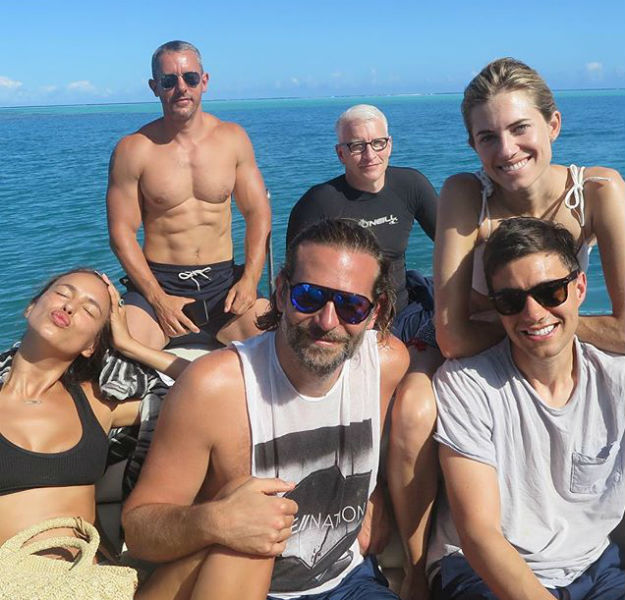 Irina Shayk and Bradley Cooper in Tahiti: the realdvf Instagram
