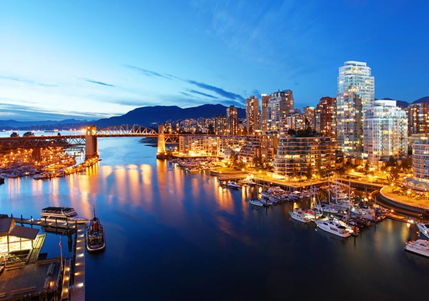 Canada skyline aerial view