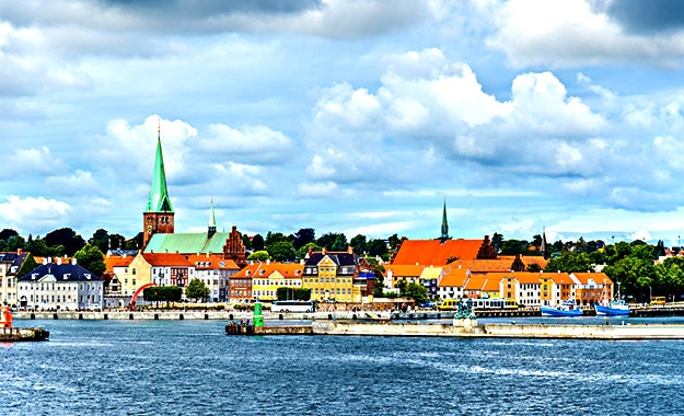 Hillerode town Denmark