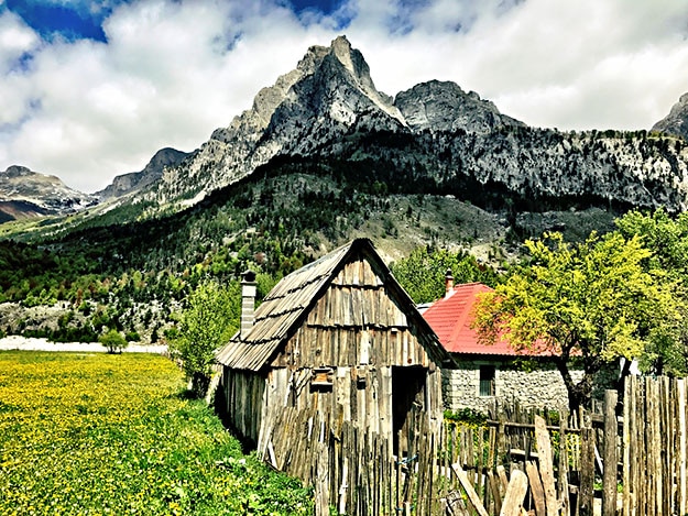 Mountain landscape in Albania