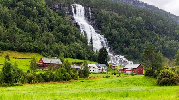 Tvindefossen waterfall Norway