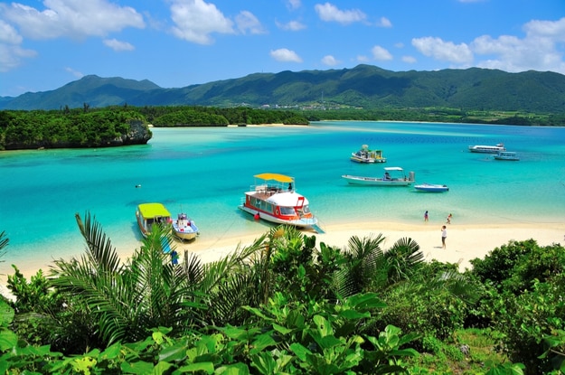 Kabira Bay which is located on the north coast of Ishigaki Island, Okinawa