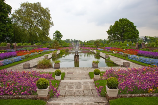 Kensington palace garden, London