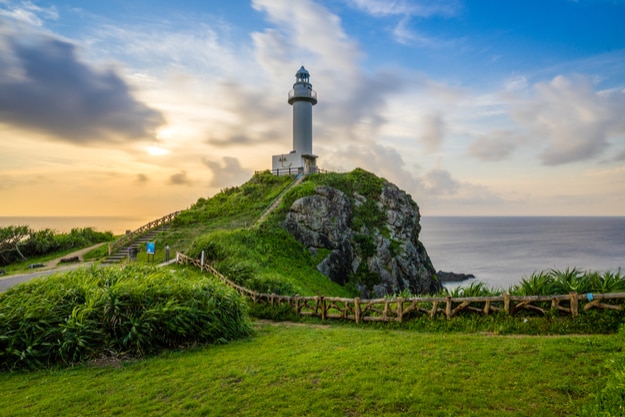 Lighthouse Sunset at Ishigaki island of Okinawa