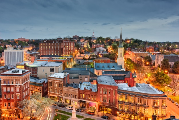 Macon, Georgia, USA downtown skyline