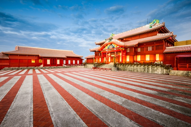 Naha, Okinawa, Japan at Shuri Castle