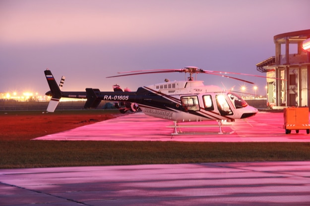 A Bell 407 helicopter