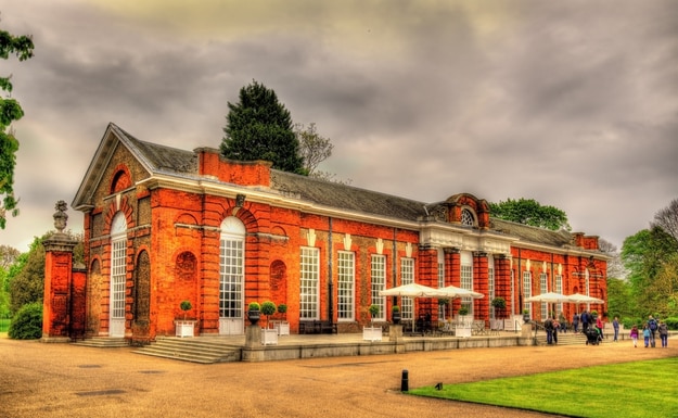 View of Kensington Palace in London - England
