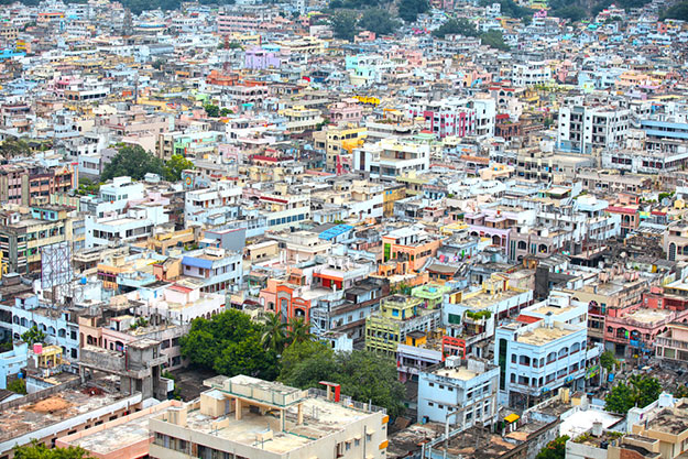 Vijayawada aerial shot