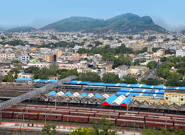 Vijayawada aerial view