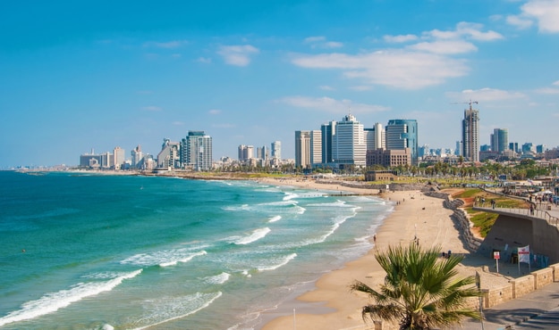 Waterfront views of Tel Aviv