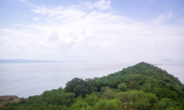 beautiful view of Mahanadi river in Hirakud of Odisha