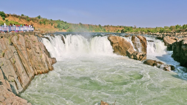 magnificent Dhuandhar Waterfall is located on Narmada River in Jabalpur