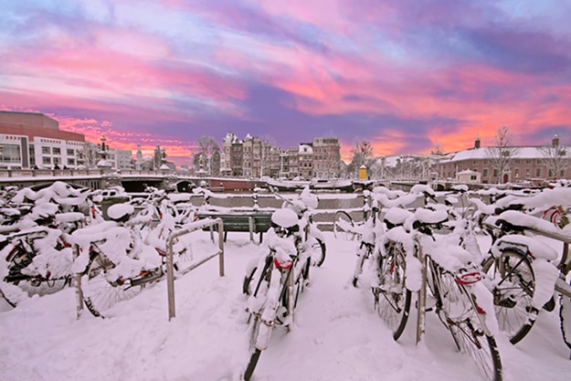 Amsterdam photo sunset