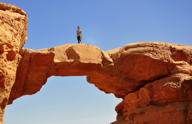 Burdah Rock Bridge, Wadi Rum, Jordan