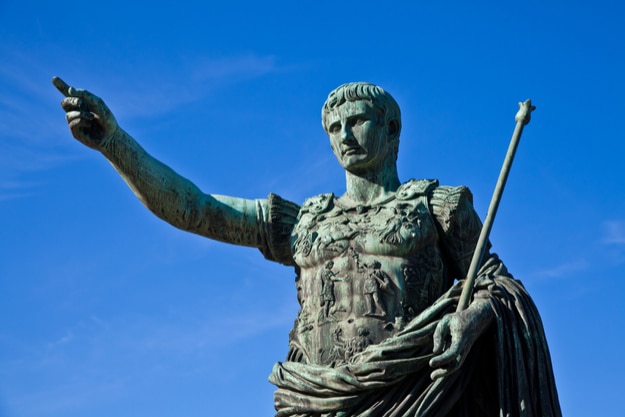 Statue of Gaius Julius Caesar in Rome, Italy