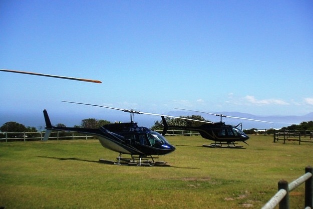 Helicopter transfer, Photograph Courtesy: South African Tourism