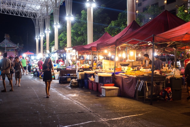 Patong night street in phuket, Thailand