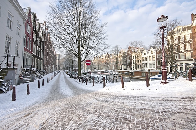 Snowy Amsterdam