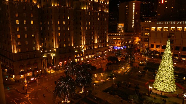 Union Square at Christmas time, San Francisco