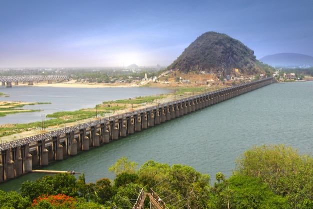 Prakasam Barrage in Vijayawada