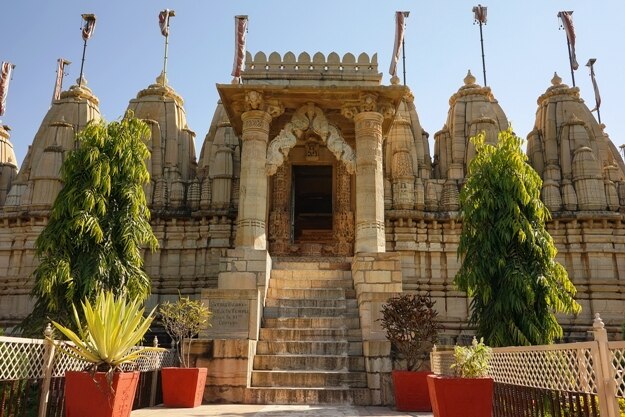 Hindu Jain Temple named Satris Deori built in 11th century in Fort Chittor, Chittorgarh city, Rajasthan, India