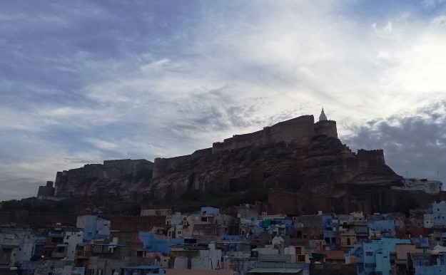 Mehrangarh Fort, seen from the Old City
