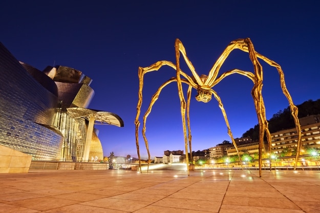 The Spider, sculpture of Louise Bourgeois in the Guggenheim Museum Bilbao