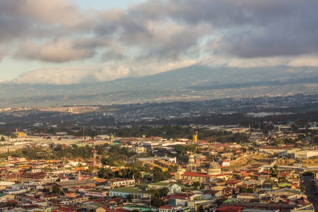San José, Costa Rica at sunrise