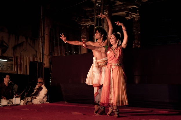Dancers perform at the Mylapore Festival