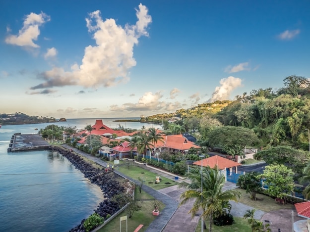 Waterfront in Castries, St Lucia