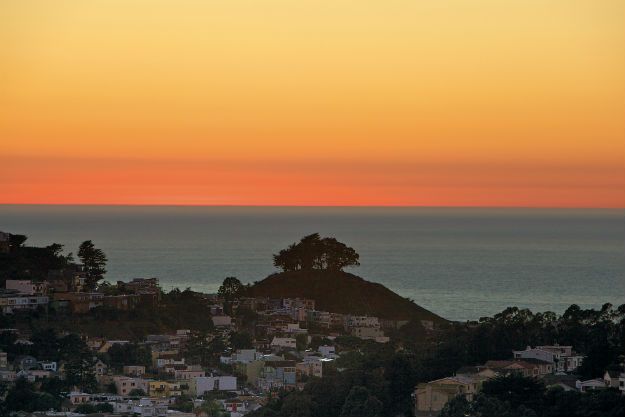 San Francisco sunset at Ocean Beach