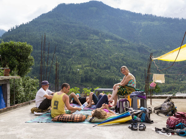 Tourists Chilling - Udaipur-of-himachal - HimachalPradesh
