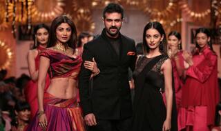Shilpa Shetty dazzles in Tarun Tahiliani design at WIFW 2014