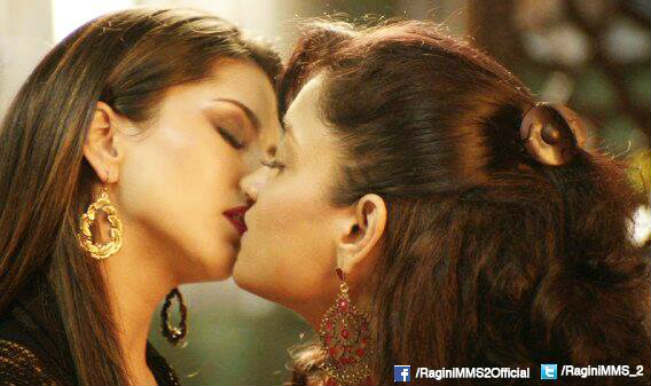 Sunny Leon Lesbian Sex Videos - Sexy Sunny Leone gets shady with Sandhya Mridul â€“ watch the video! | India. com