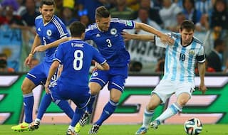 Lionel Messi leads Argentina to a 2-1 win against Bosnia and Herzegovina