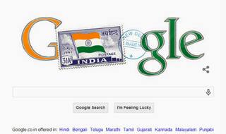 Independence Day 2014 Google doodle tells the tale with First Stamp of Independent India!