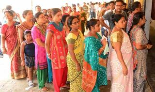 Lakhs vote in by-polls across four states