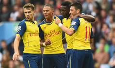 Barclays Premier League 2014-15: Danny Welbeck & Mesut Ozil shine as Arsenal trump Aston Villa 3-0 at Villa Park