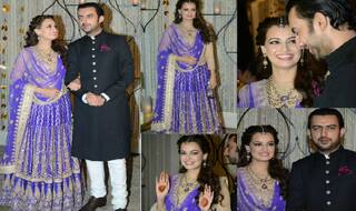 Dia Mirza wedding: The beauty queen’s sangeet ceremony pictures with Sahil Sangha