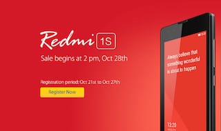 Xiaomi Redmi 1S flash sale on October 28 on Flipkart at 2pm
