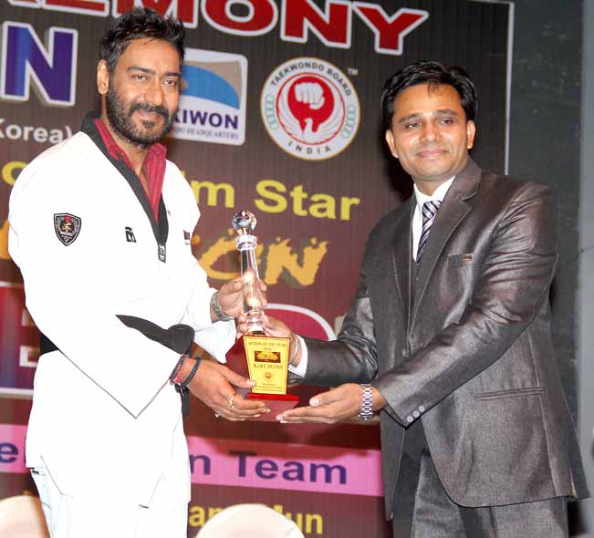 Ajay Devgn honoured by Dan Black Belt South Korea’s Taekwondo Masters