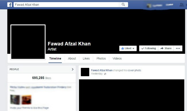 Fawad Khan Facebook Offcial Page