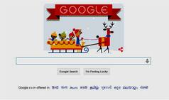 'Tis the Season!: Colourful reindeer Google doodle welcomes the first day of Happy Holidays