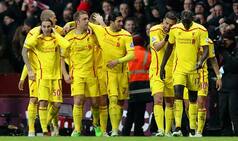 Barclays Premier League 2014-15: Liverpool extend unbeaten run to eight with 2-0 win over Aston Villa