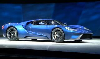 Ford GT Supercar sneak peek: Catch a glimpse of the sexy new car at Detroit Auto Show 2015