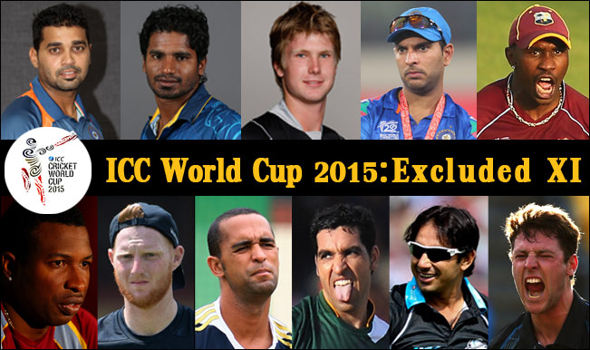 ICC Cricket World Cup 2015: Playing XI of Excluded Players